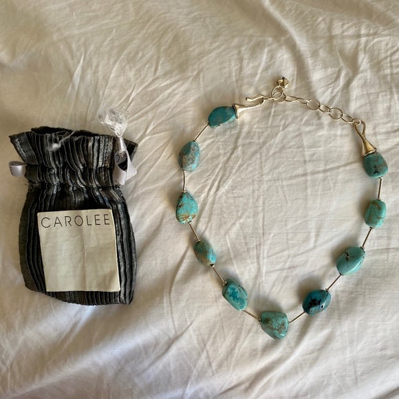 Carolee Turquoise and Silver Necklace - Picture 3 of 3